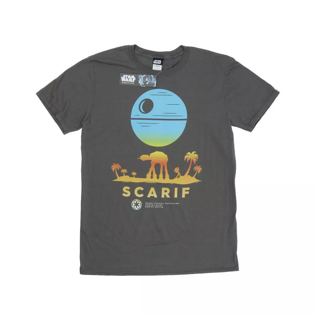 STAR WARS - Rogue One Scarif Sunset TShirt, für Herren, Gewittergrau, Größe XXL