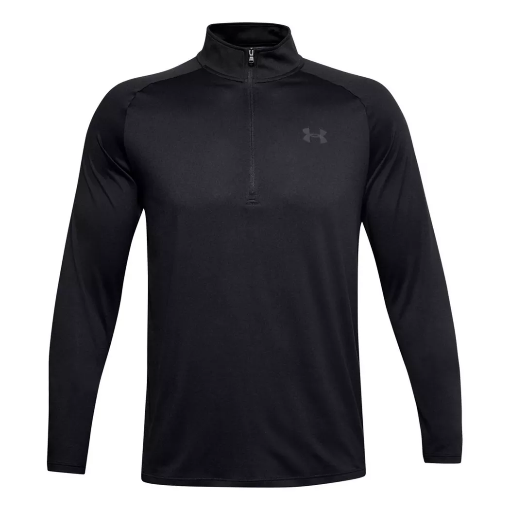 Under Armour - 2.0 Sportoberteil mit halbem Reißverschluss, für Herren, Schwarz, Größe L
