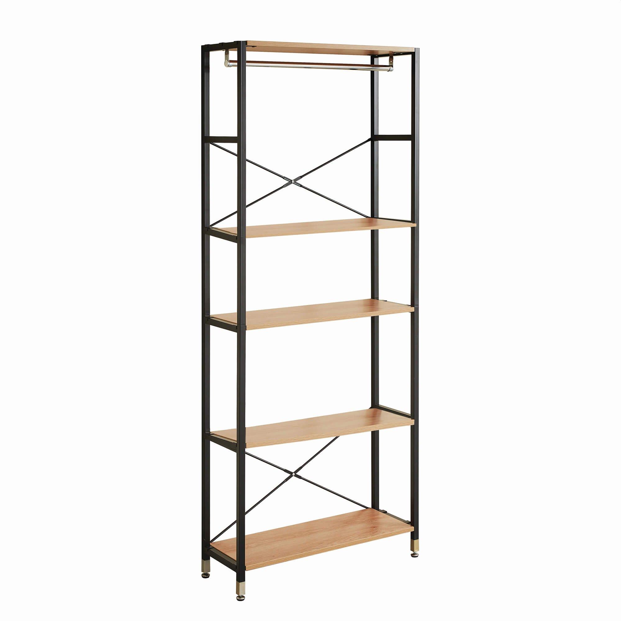 Image of Standregal Akazie V natur 85x30x210 Standregal Akazie V natur 85x30x210