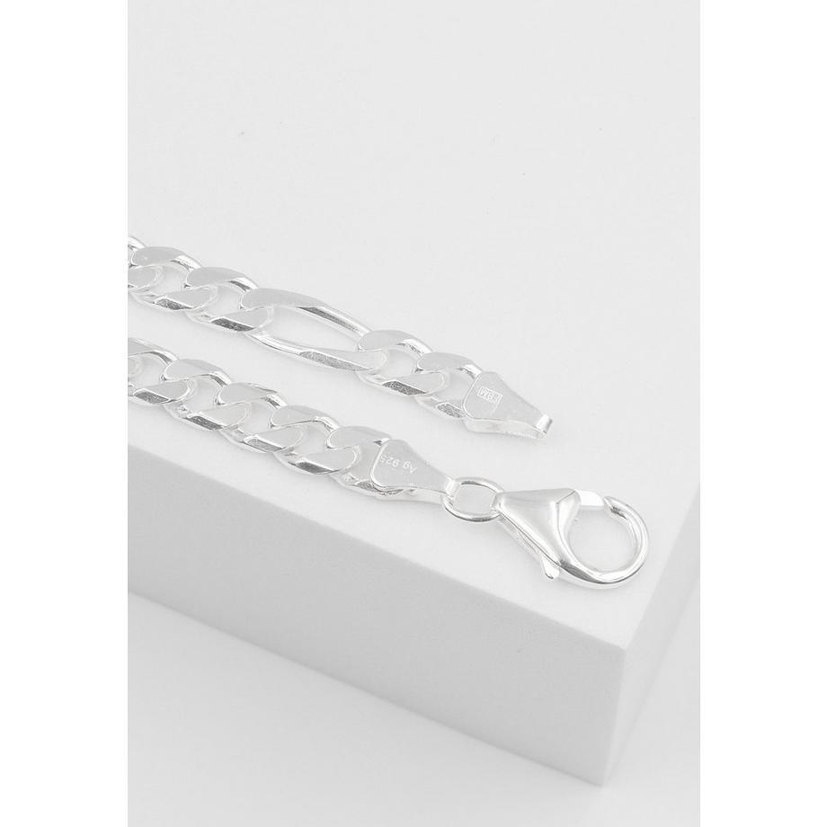 MUAU Schmuck  Collier figaro en argent 925, 6,2mm, 45cm 