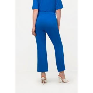 Ulla Popken  Pantaloni a 7/8 in jersey con taglio della gamba aderente e svasato e cintura elastica 