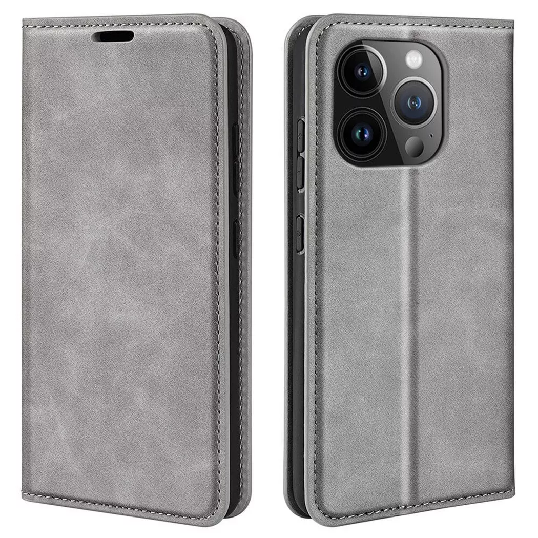 Cover-Discount - iPhone 15 Pro Max - Stand Flip Case Hülle, Weiss Bunt