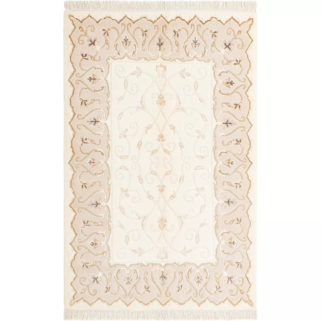 VIDAL - Handgemachter Teppich Darya-Indian, 120x180 cm, Beige