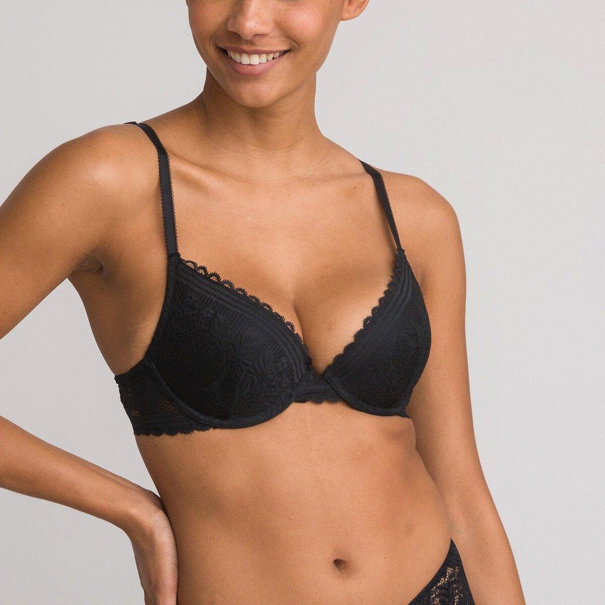 Image of Push-up-bh Signature Jeanne Aus Spitze Damen Schwarz C/80