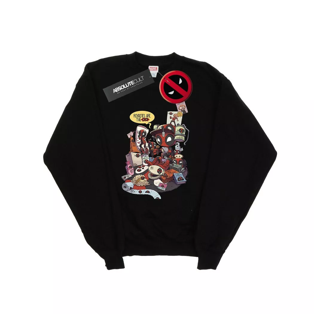 MARVEL - Merchandise Royalties Sweatshirt, für Damen, Schwarz, Größe L