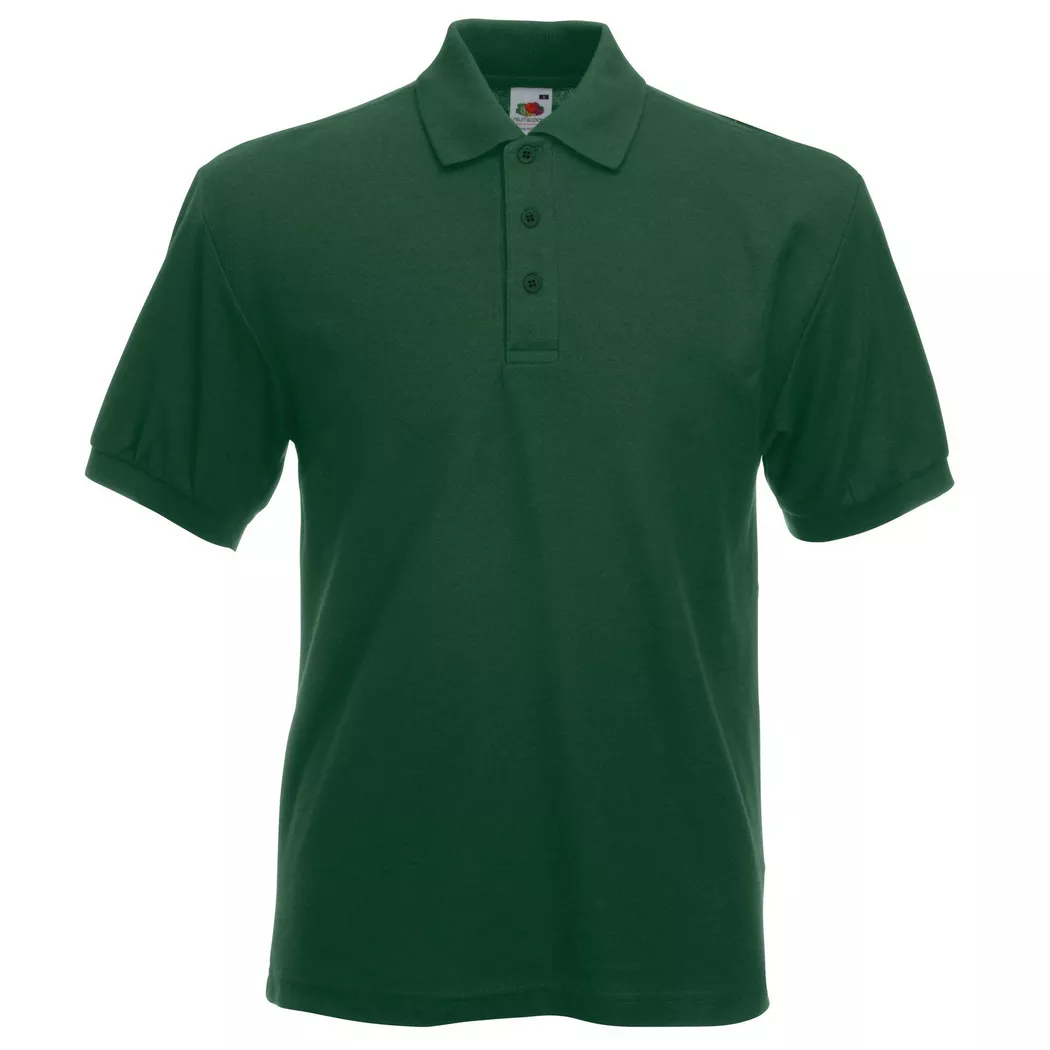 Fruit of the Loom - 6535 Piqué PoloShirt, Kurzarm, für Herren, Grün, Größe 3XL