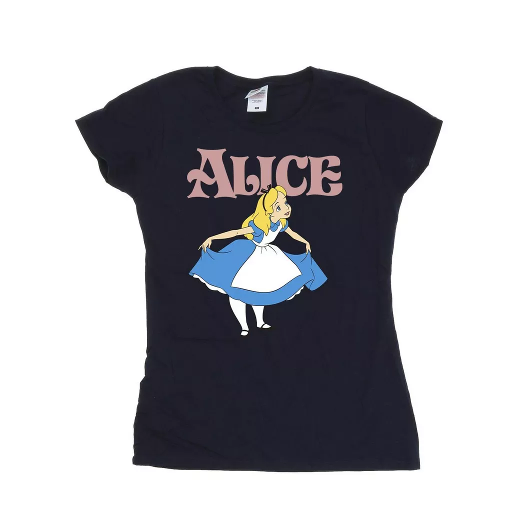 Disney - Alice In Wonderland Take A Bow TShirt, für Damen, Marine, Größe M