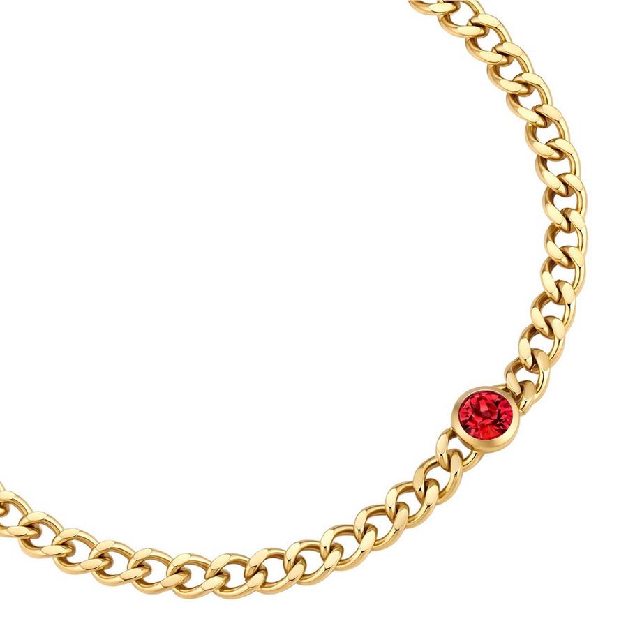 Glanzstücke München  Armband Geburtsstein Juli Edelstahl verziert mit Kristallen von Swarovski 