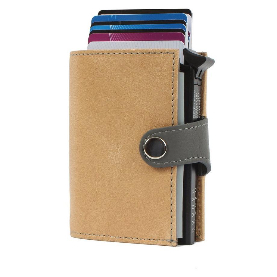 Margelisch Noonyu Double Leather Natural Mini Portafoglio  