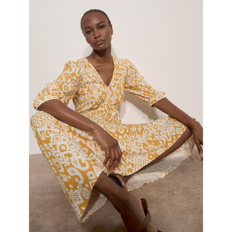 APRICOT Tapestry Ikat Midi Kleid  