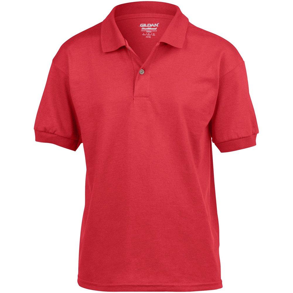 Image of Dryblend Poloshirt Mädchen Rot Bunt M