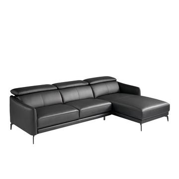 Chaiselongue-Sofa em Rindsleder