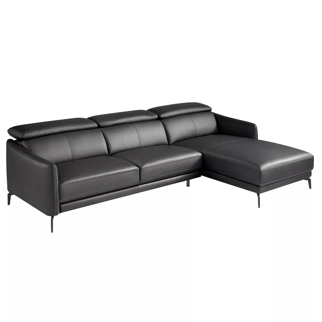 ANGEL CERDA - Rechtes Chaiselongue-Sofa ausem Leder, One Size