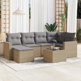 VidaXL set divano da giardino Polirattan  