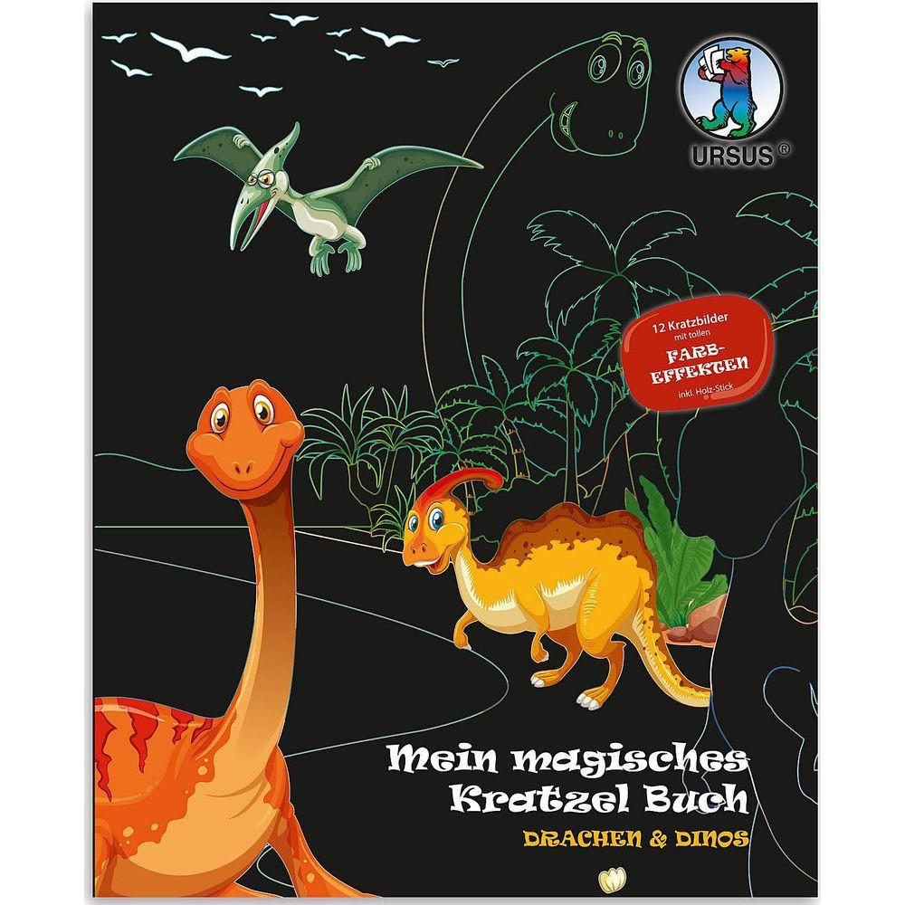 Image of Bastelset Kratzbilder Drachen und Dinos