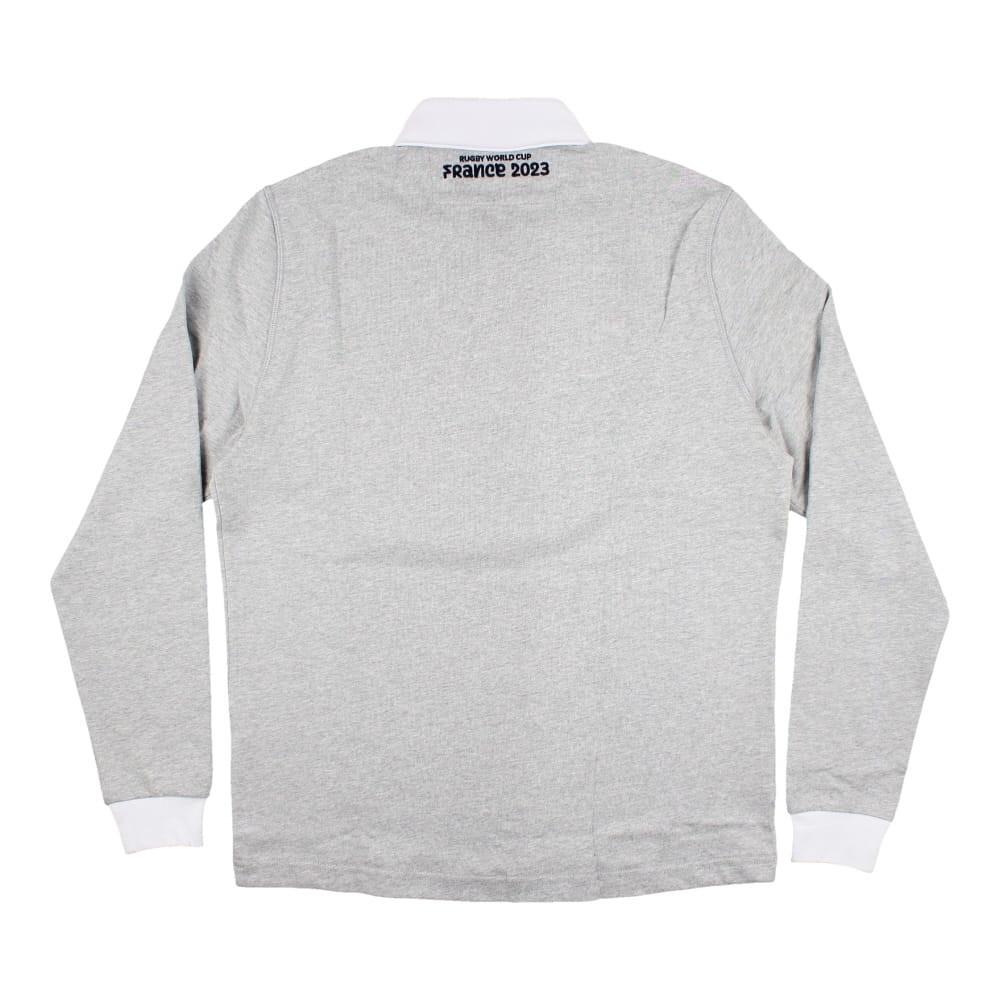 macron Italie Rugby FIR Merch RWC Polo à Manches Longues  