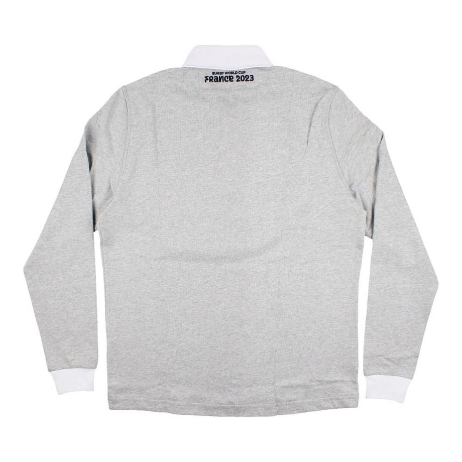 macron Italien Rugby FIR Merch RWC Langarm Poloshirt  