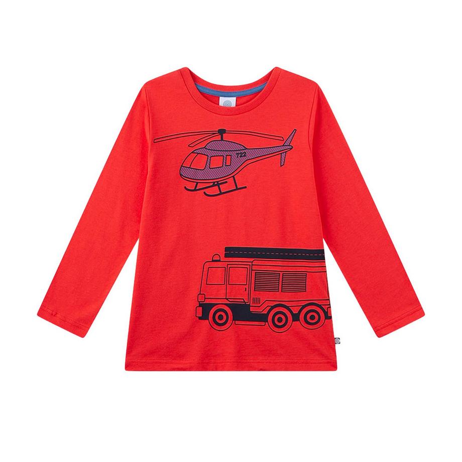 Sanetta  Pyjama  Bequem sitzend-Schlafanzug Feuerwehr lang 