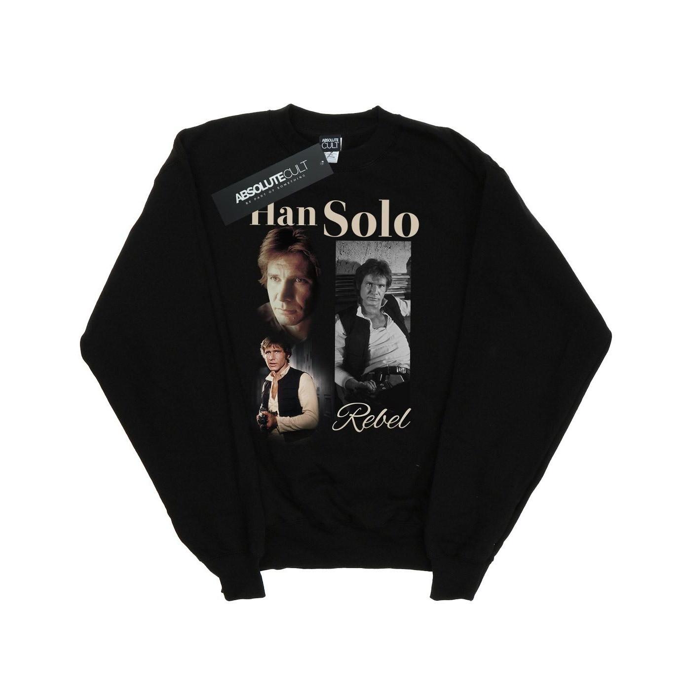 Image of Han Solo 90s Style Sweatshirt Jungen Schwarz 140/146