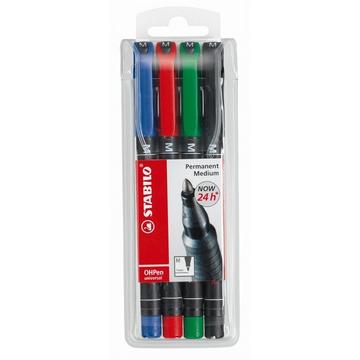 STABILO OHP Pen permanent M  4er Etui