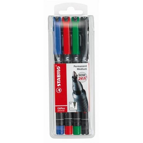 STABILO STABILO OHP Pen permanent M  4er Etui  