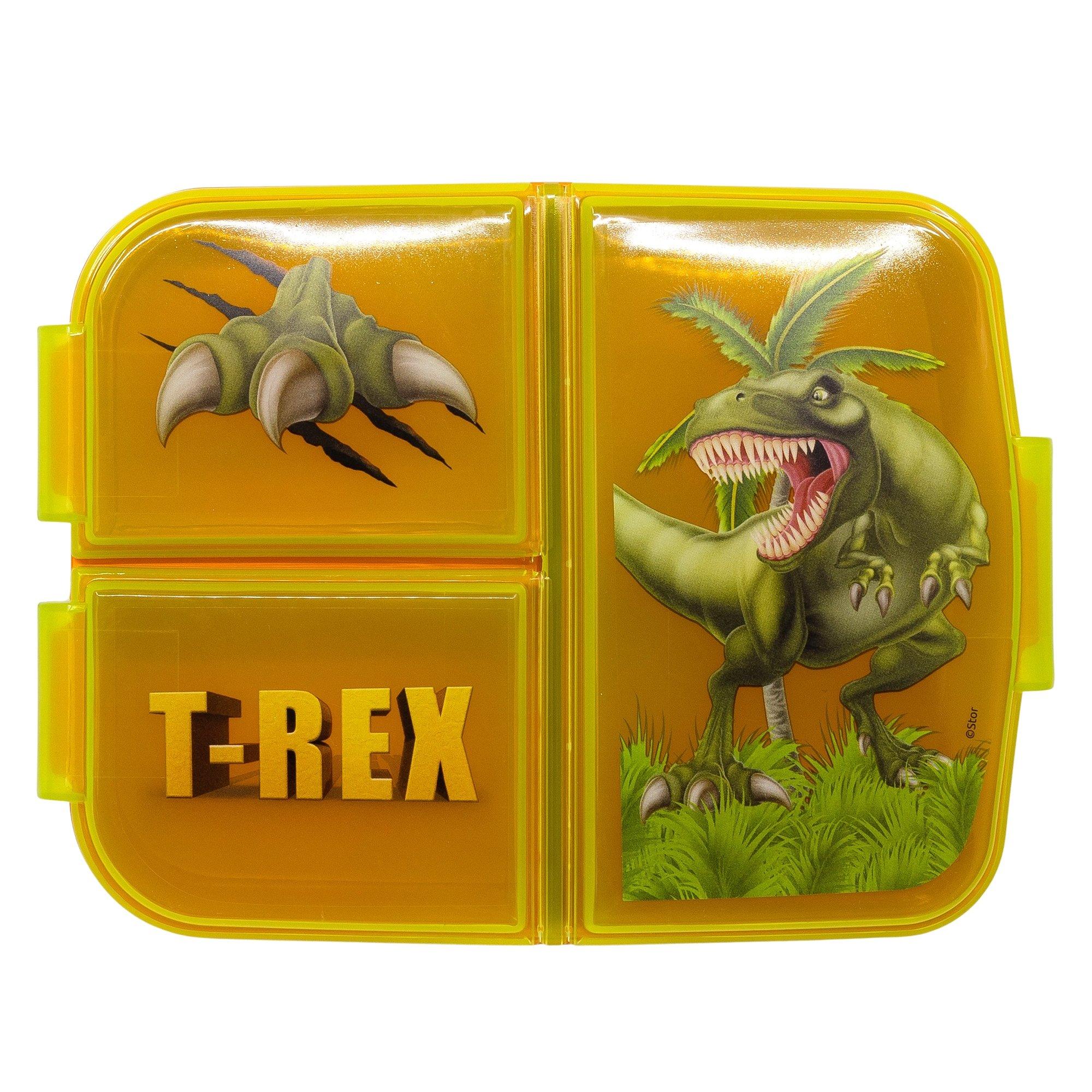 Stor Dinosaurier T-Rex - Lunchbox mit Fächern  