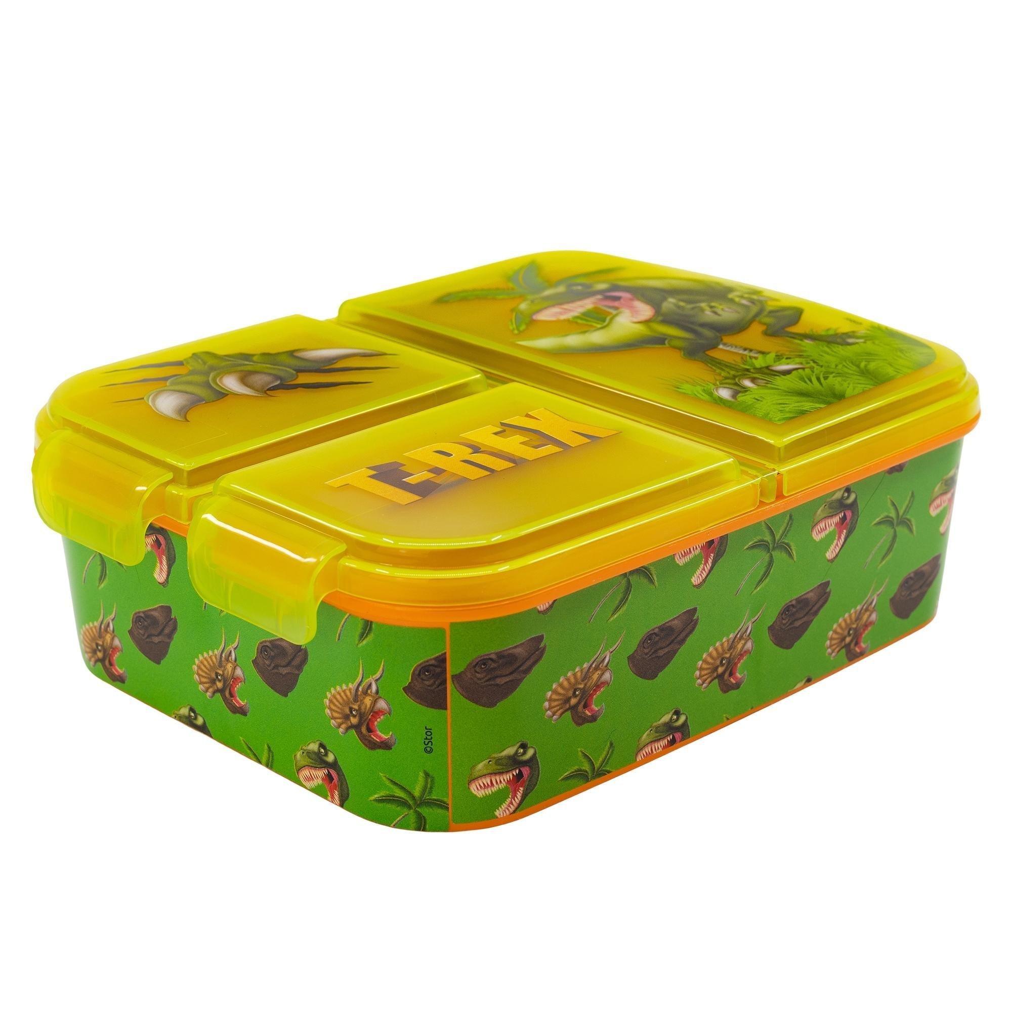 Stor Dinosaurier T-Rex - Lunchbox mit Fächern  