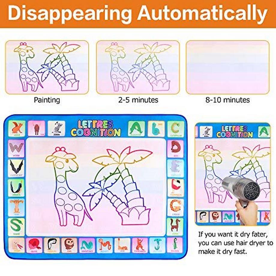 Activity-board  Wasser Doodle Matte Aqua Magie Doodle Malerei Matte 100 * 78cm XL Aqua Zeichnung Malerei Matte, 