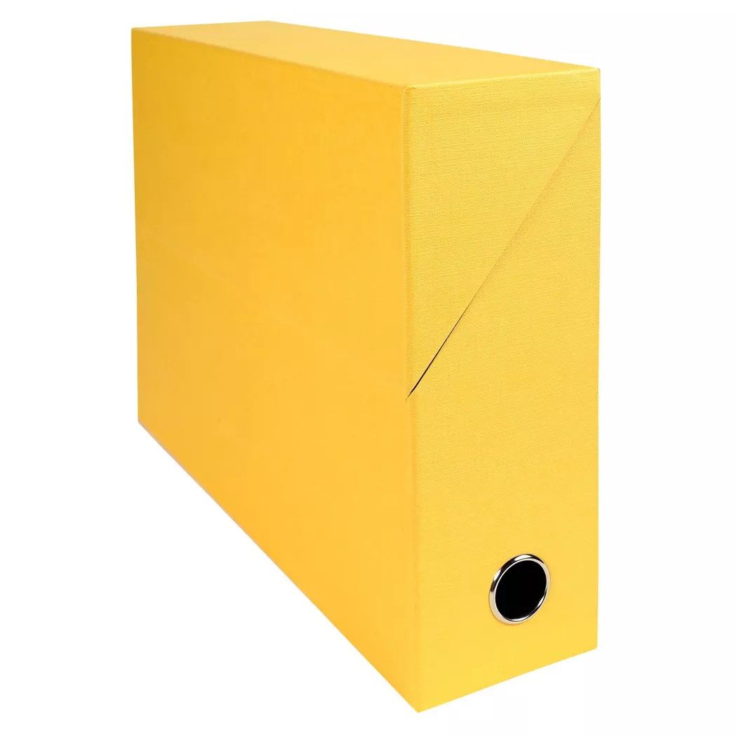 EXACOMPTA Archivbox, DIN A4, Karton, 90 mm, gelb