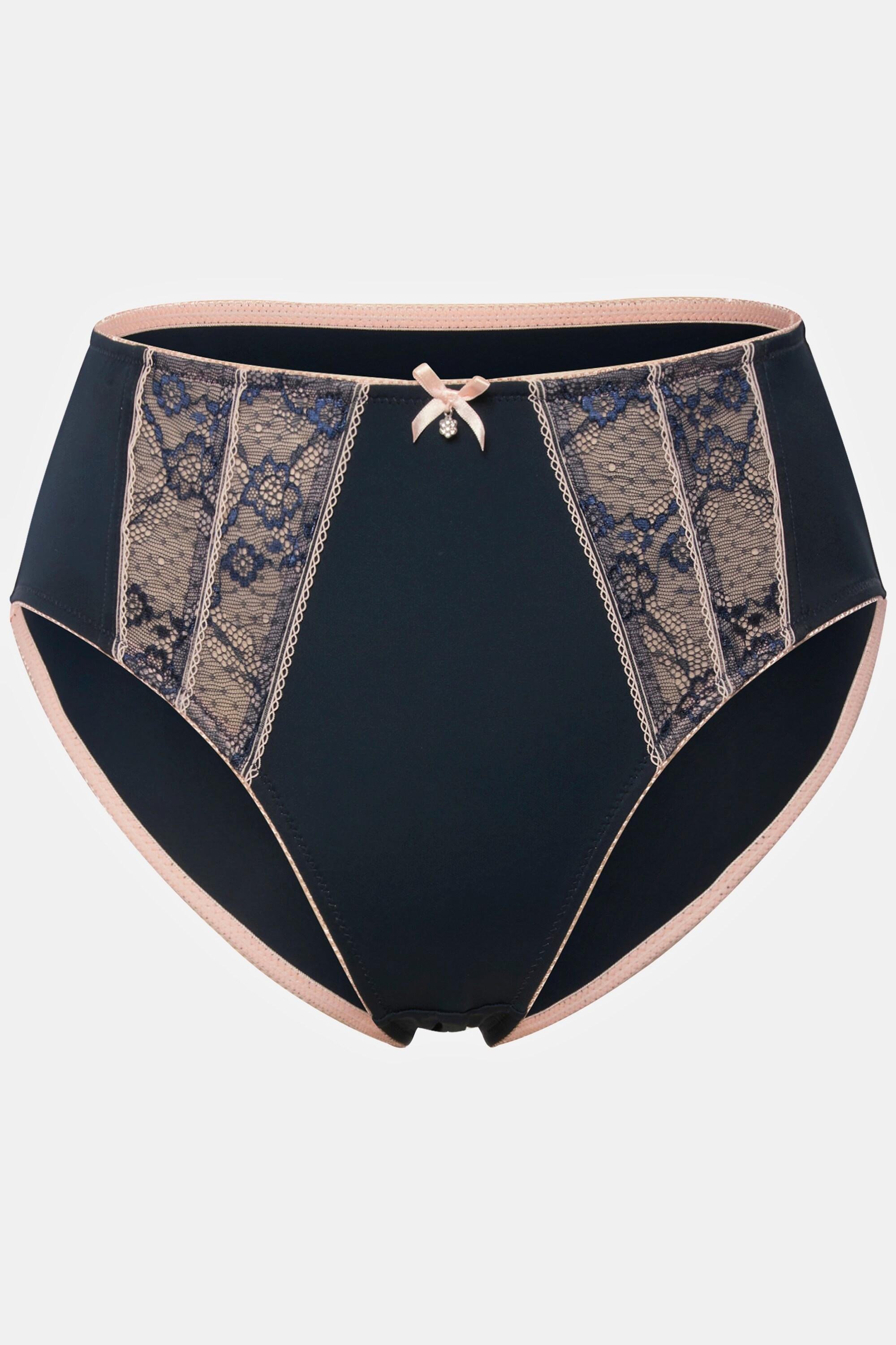 Ulla Popken Slip midi Inserti pizzo Microfibra  