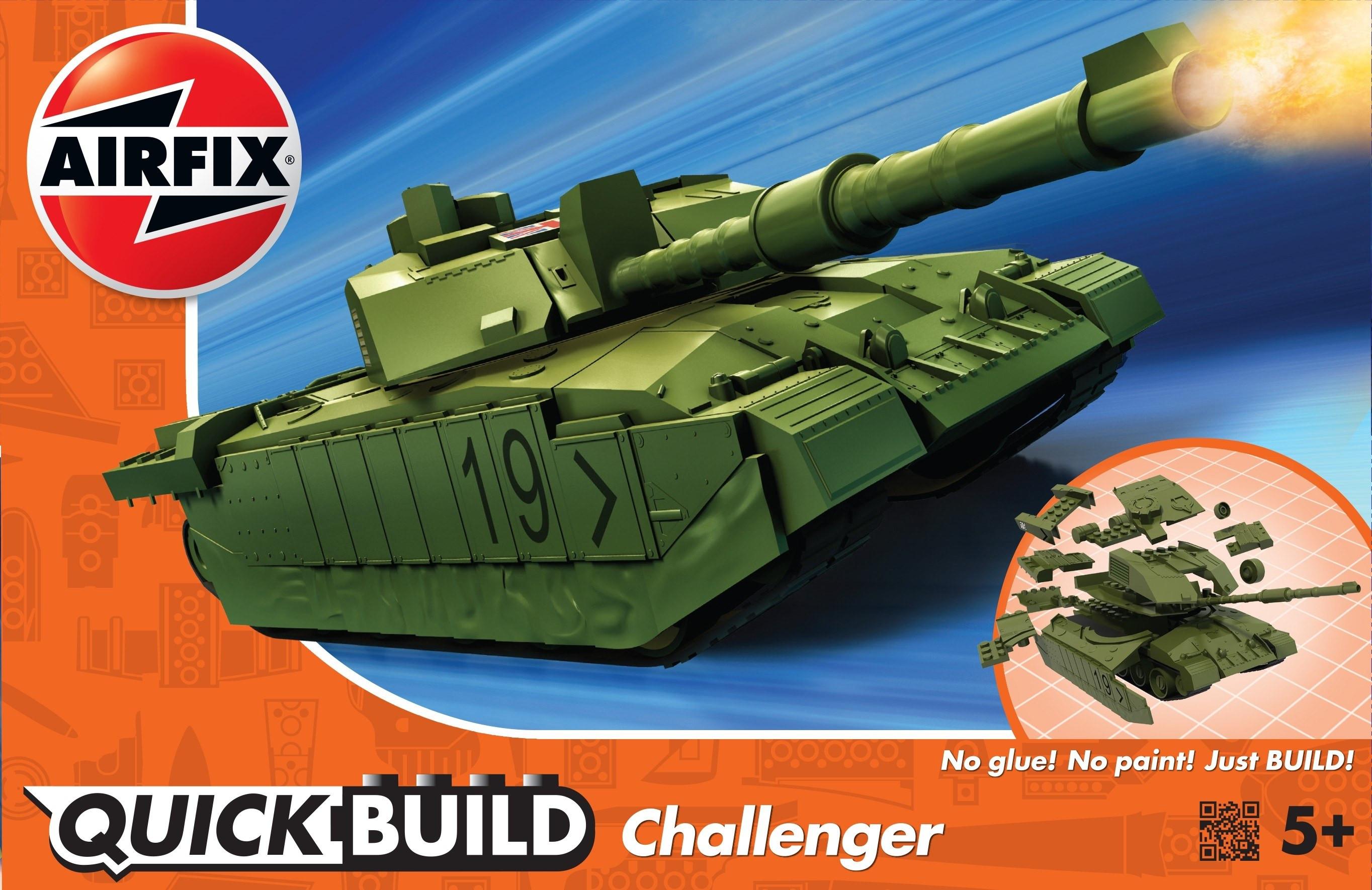 Image of Quickbuild Challenger Tank Green (35Teile)