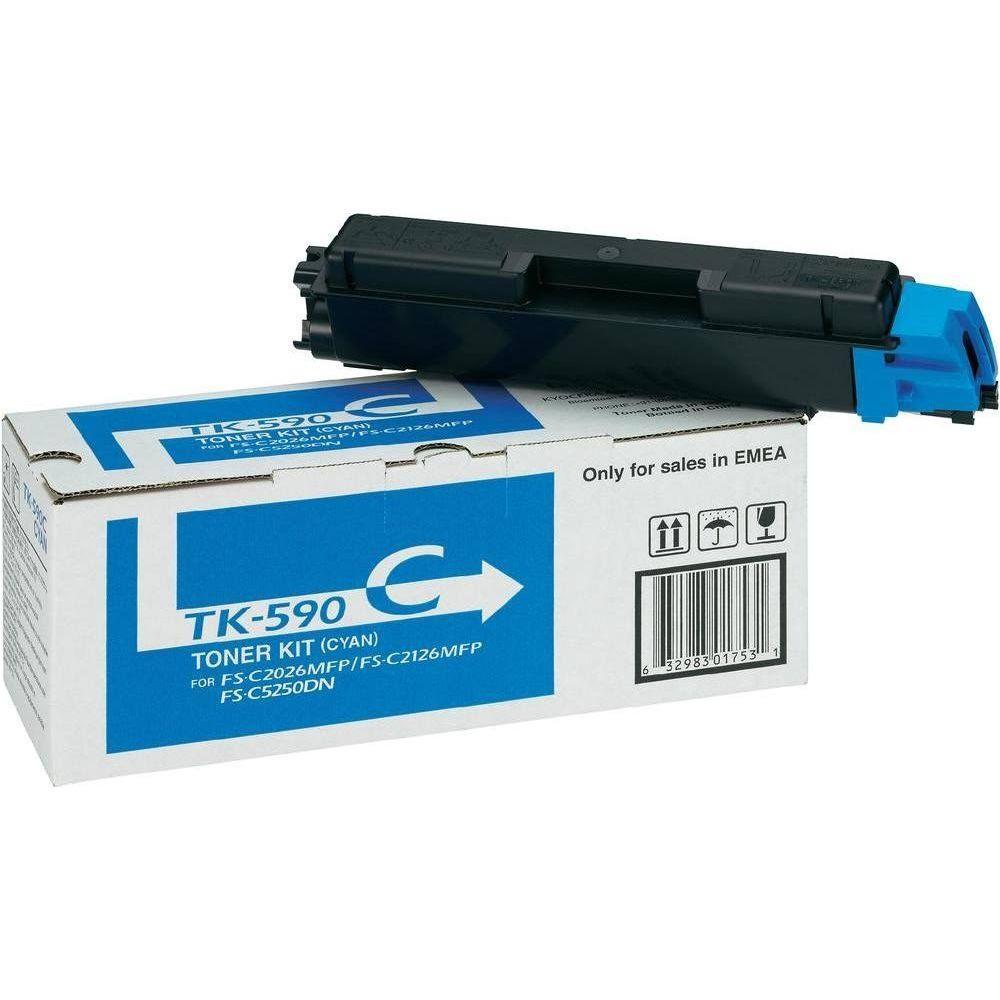 KYOCERA  KYOCERA Toner-Modul cyan TK-590C FS-C2026/2126 5000 Seiten 