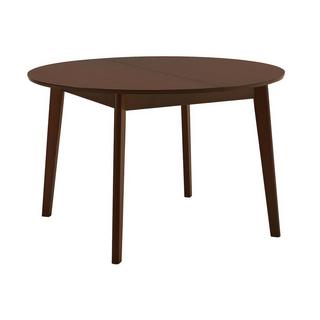 Vente-unique Table ovale extensible TIFFANY 4 à  6 cous Hêtre massif Noyer  