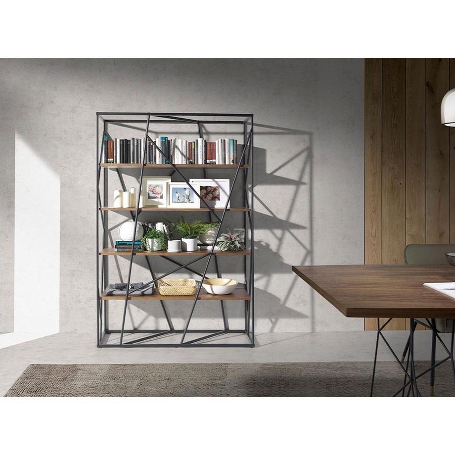 ANGEL CERDA Regale aus Nussbaum undem Stahl  