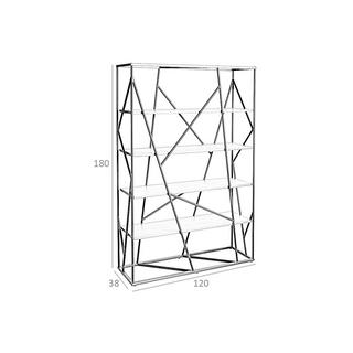 ANGEL CERDA Scaffali in noce e acciaio nero  