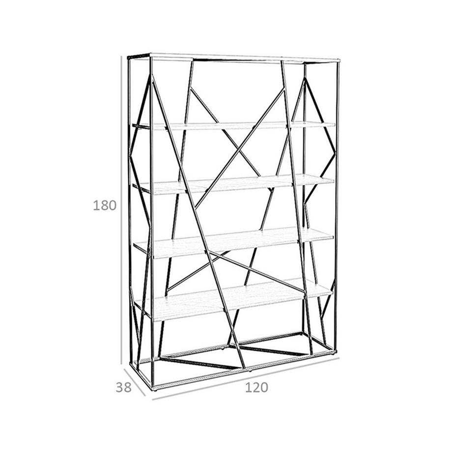 ANGEL CERDA Regale aus Nussbaum undem Stahl  