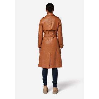 RICANO  Cappotto in pelle per donna Gloria, trench avec col revers 