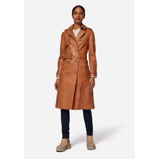 RICANO  Cappotto in pelle per donna Gloria, trench avec col revers 