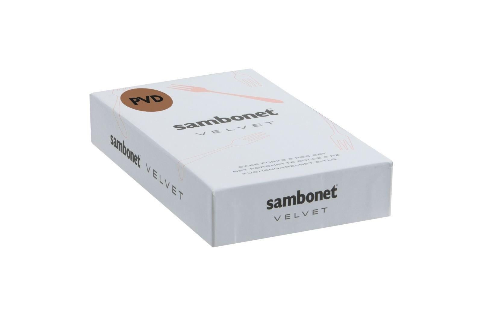 Sambonet  Forchetta da frutta Sambonet Velvet Rame 6 pezzi 