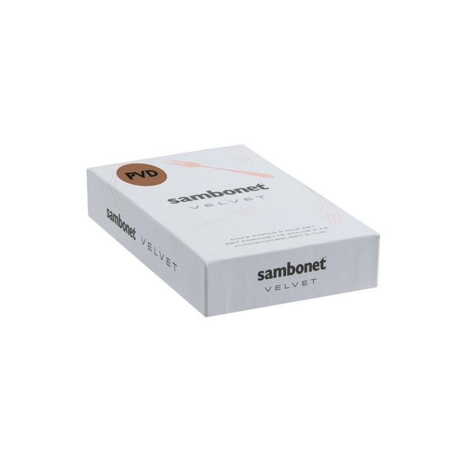 Sambonet  Forchetta da frutta Sambonet Velvet Rame 6 pezzi 