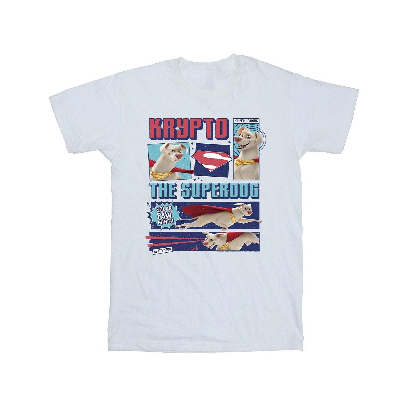 Image of Dc Super Pets Krypto The Super Dog Tshirt Jungen Weiss 152-158