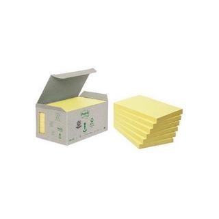 Post it POST-IT Haftnotizen Recycling 126x76mm 655-1B gelb 6x100 Blatt  