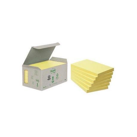 Post-It POST-IT Haftnotizen Recycling 126x76mm 655-1B gelb 6x100 Blatt  