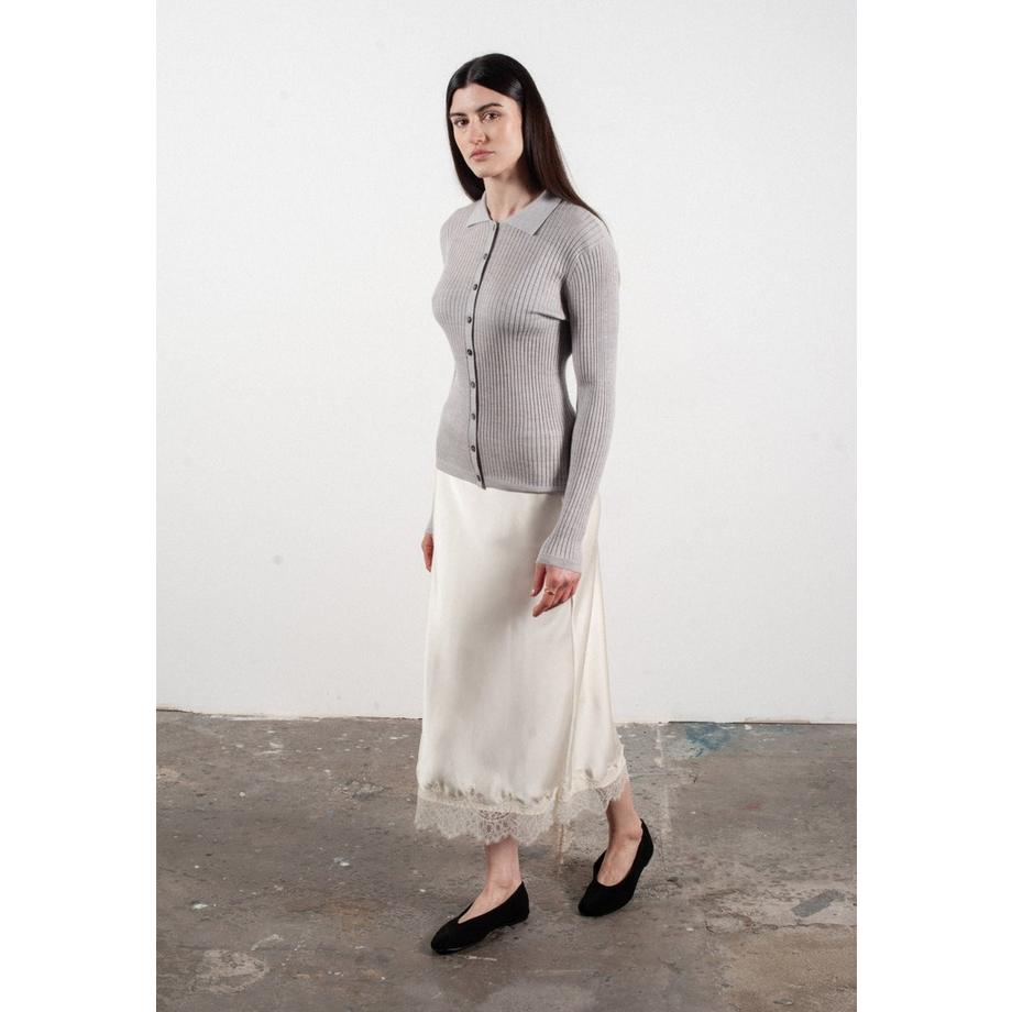 Studio Cashmere8 Frida 4 Langarm Poloshirt  