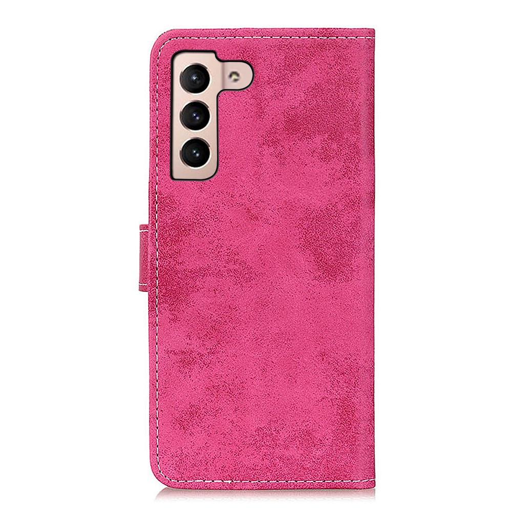 Cover-Discount  Galaxy S22+ - Look Vintage En Daim 