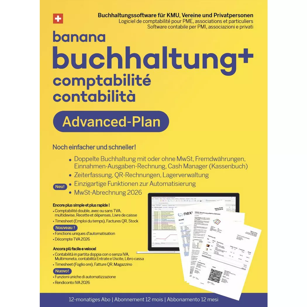 Banana.ch SA - Banana Buchhaltung Plus   Advanced Plan