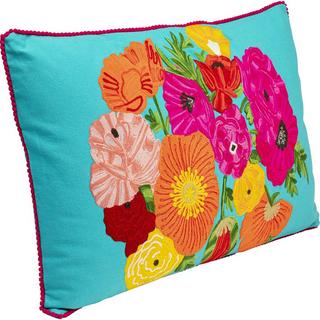 KARE Design Coussin Fiorista bleu 60x40  