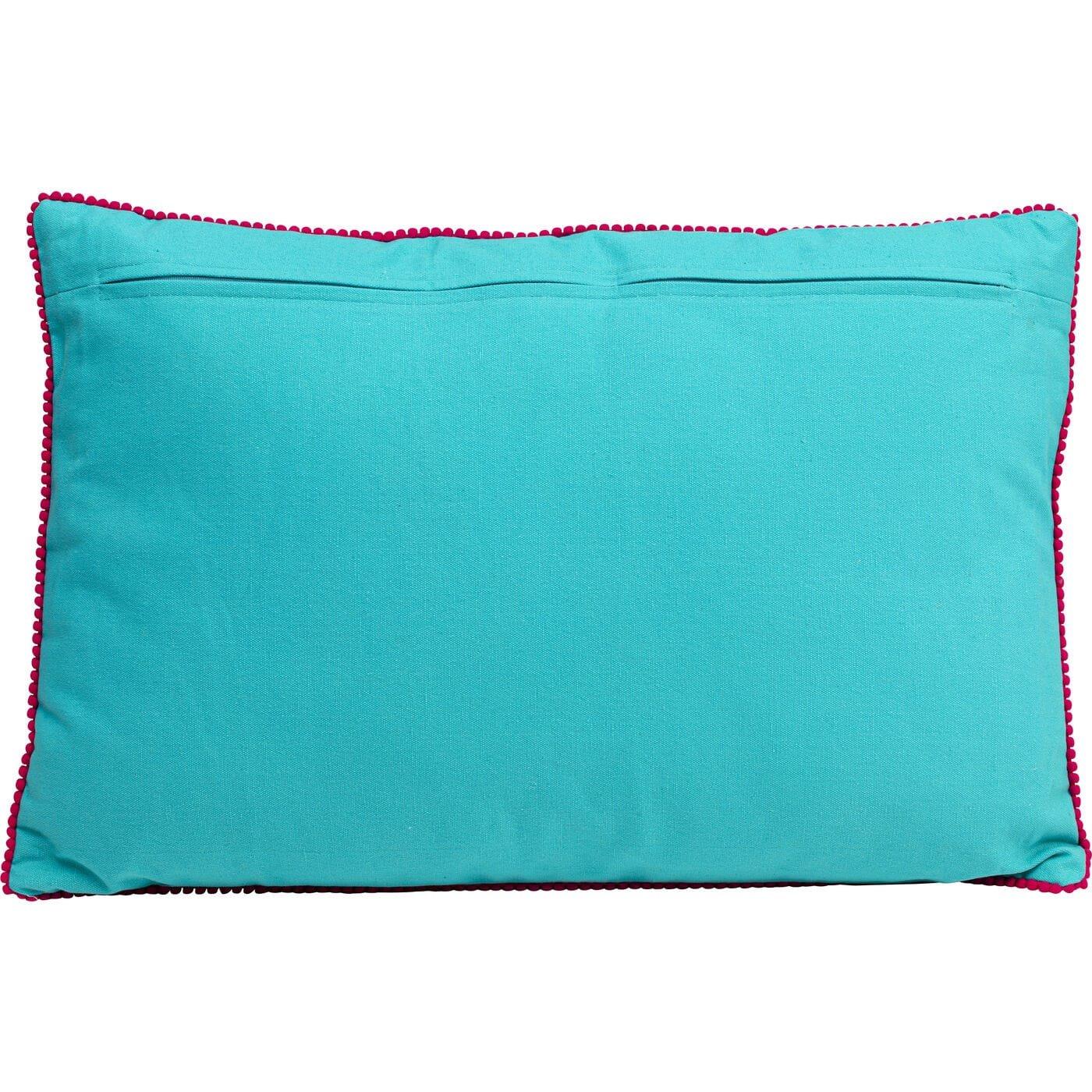 KARE Design Coussin Fiorista bleu 60x40  