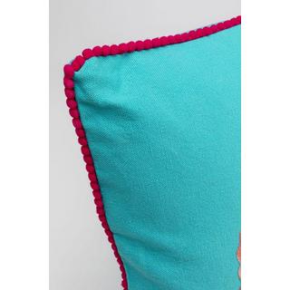 KARE Design Coussin Fiorista bleu 60x40  