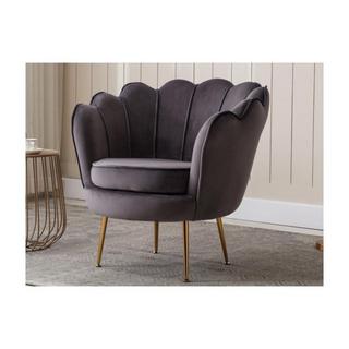 PASCAL MORABITO Sessel Muschel Samt DANDELION  